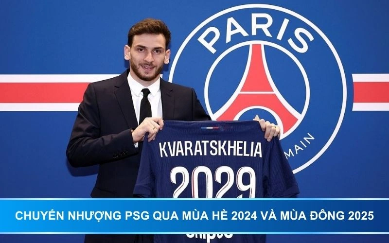 Chuyển nhượng PSG qua mùa hè 2024 và mùa đông 2025